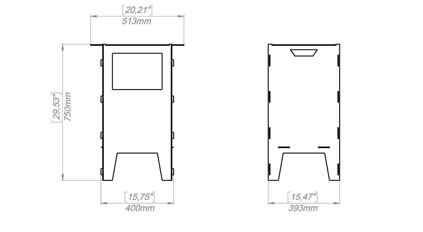 Fire Basket V1 Fire Pit Grill. DXF, SVG files for plasma, laser cutting. Фото 11