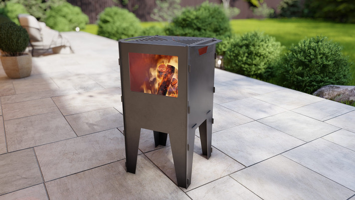 Fire Basket V2 Fire Pit Grill. DXF, SVG files for plasma, laser cutting
