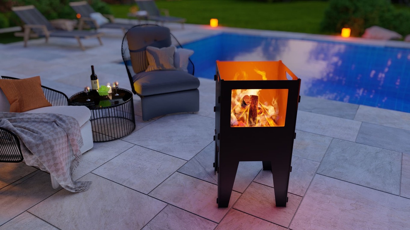 Fire Basket V2 Fire Pit Grill. DXF, SVG files for plasma, laser cutting. Фото 4