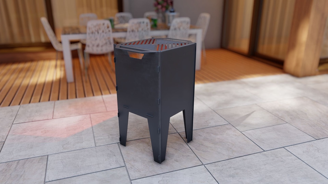 Fire Basket V2 Fire Pit Grill. DXF, SVG files for plasma, laser cutting. Фото 5