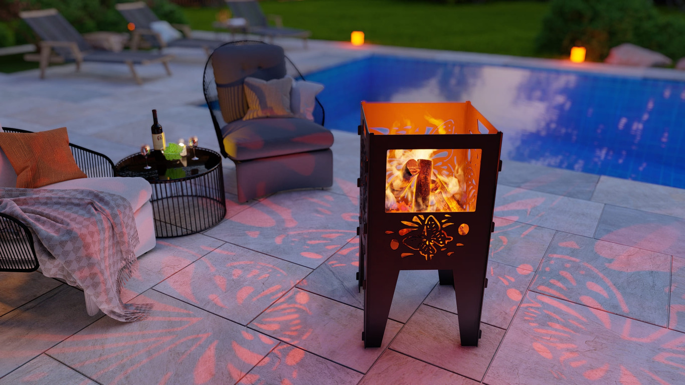 Fire Basket V2 Butterfly Fire Pit Grill. DXF, SVG files for plasma, laser cutting. Фото 5