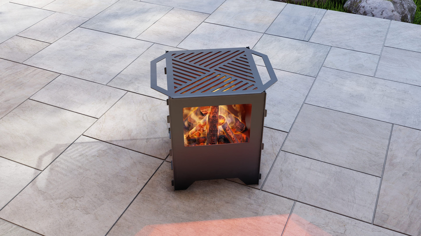 Fire Basket V3 Fire Pit Grill. DXF, SVG files for plasma, laser cutting. Фото 6