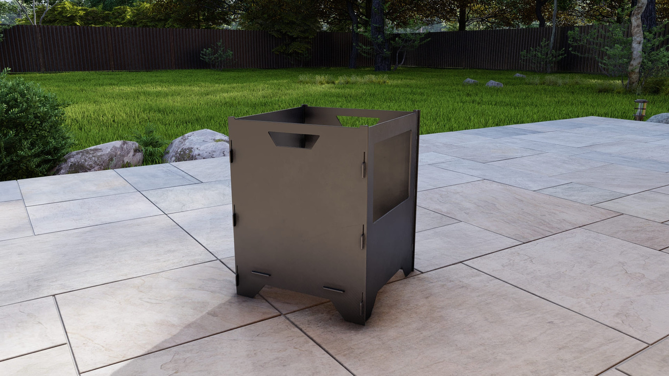 Fire Basket V3 Fire Pit Grill. DXF, SVG files for plasma, laser cutting. Фото 8