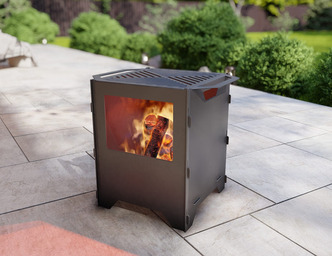 Fire Basket V3 Fire Pit Grill. DXF, SVG files for plasma, laser cutting