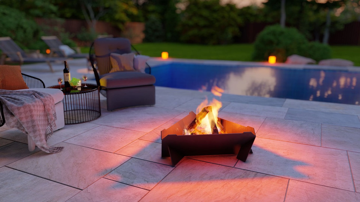 24-Inch Triangle Fire Pit Grill. DXF, SVG files for plasma, laser cutting. Фото 4