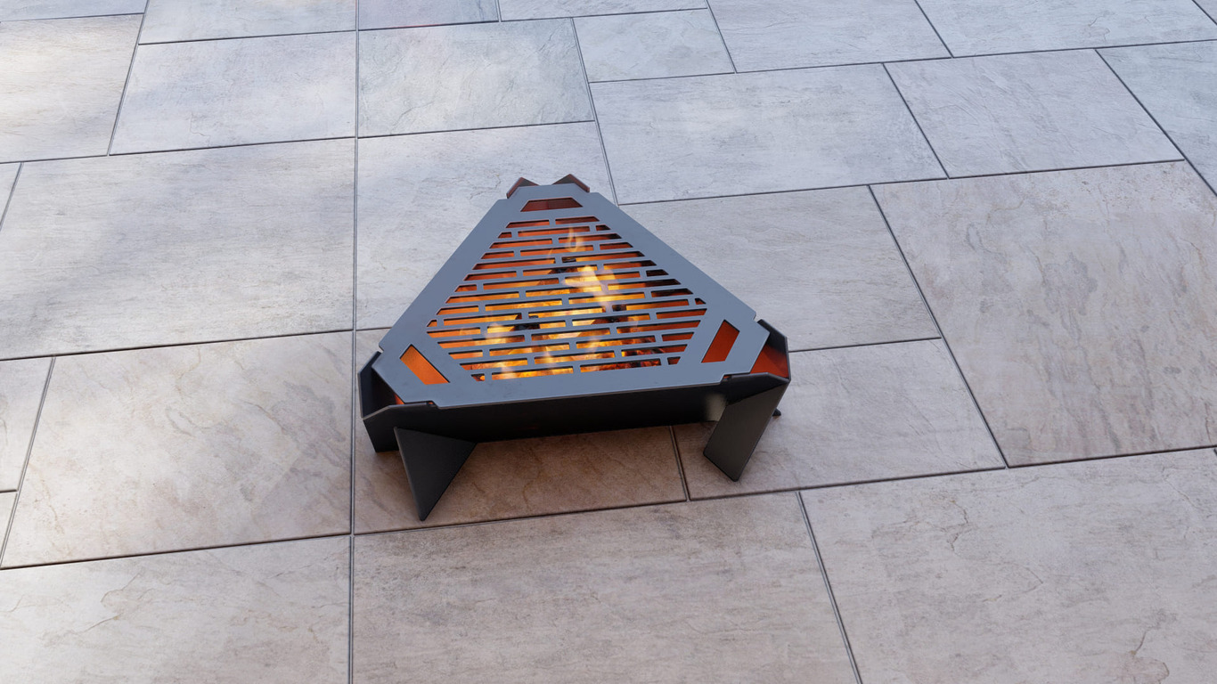 24-Inch Triangle Fire Pit Grill. DXF, SVG files for plasma, laser cutting. Фото 6