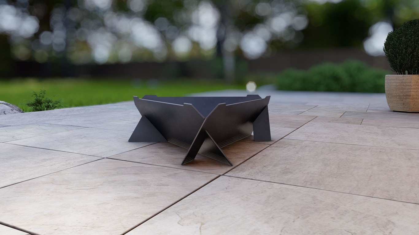 24-Inch Triangle Fire Pit Grill. DXF, SVG files for plasma, laser cutting. Фото 8