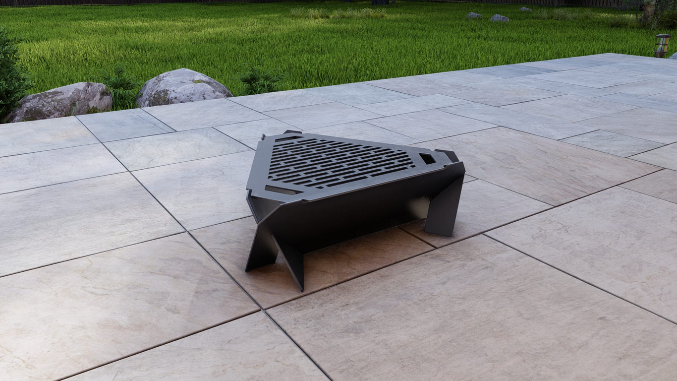 24-Inch Triangle Fire Pit Grill. DXF, SVG files for plasma, laser cutting. Фото 7