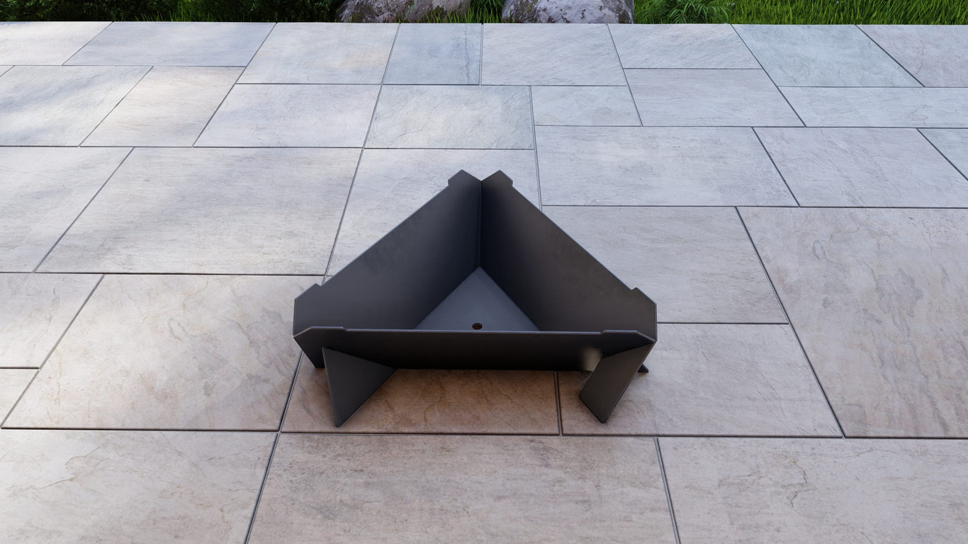 24-Inch Triangle Fire Pit Grill. DXF, SVG files for plasma, laser cutting. Фото 9