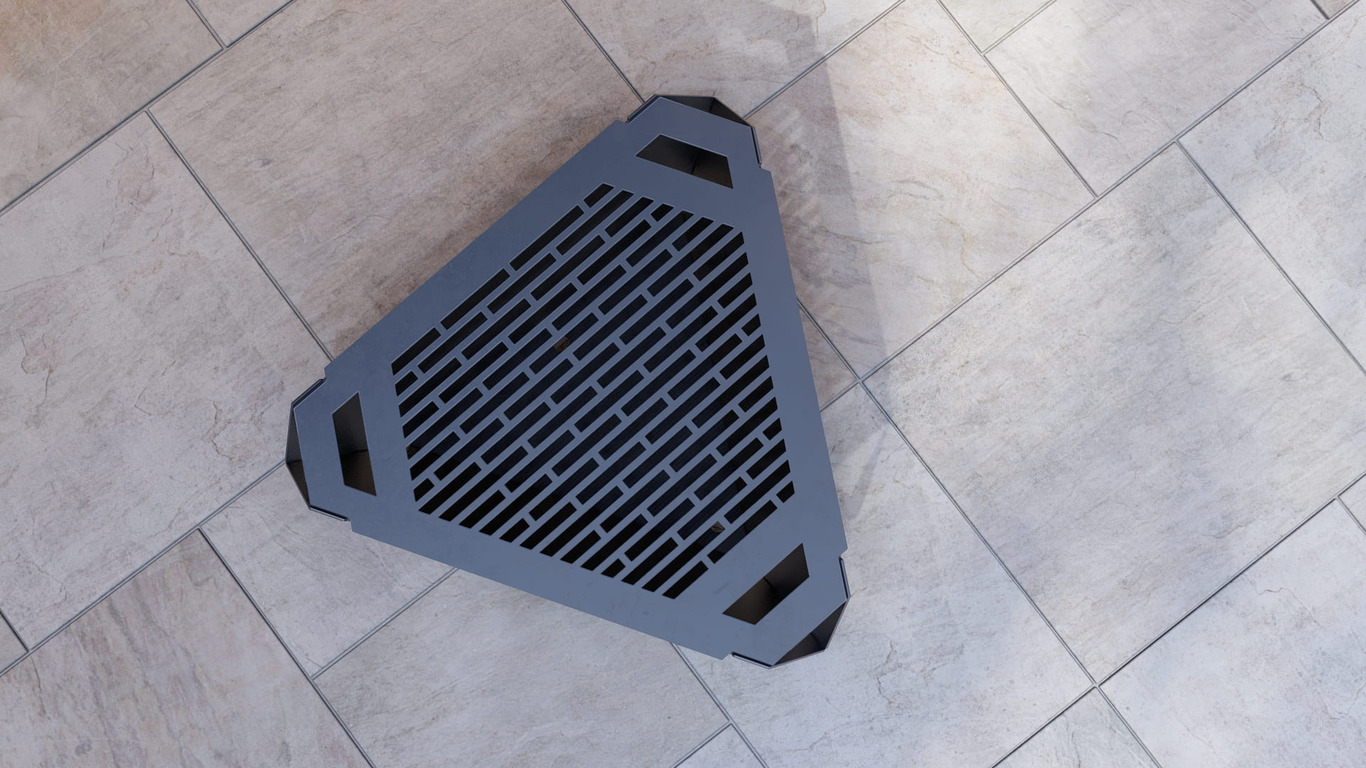 32-Inch Triangle Fire Pit Grill. DXF, SVG files for plasma, laser cutting. Фото 10