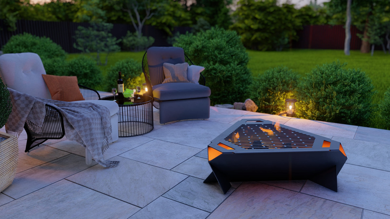 32-Inch Triangle Fire Pit Grill. DXF, SVG files for plasma, laser cutting. Фото 3