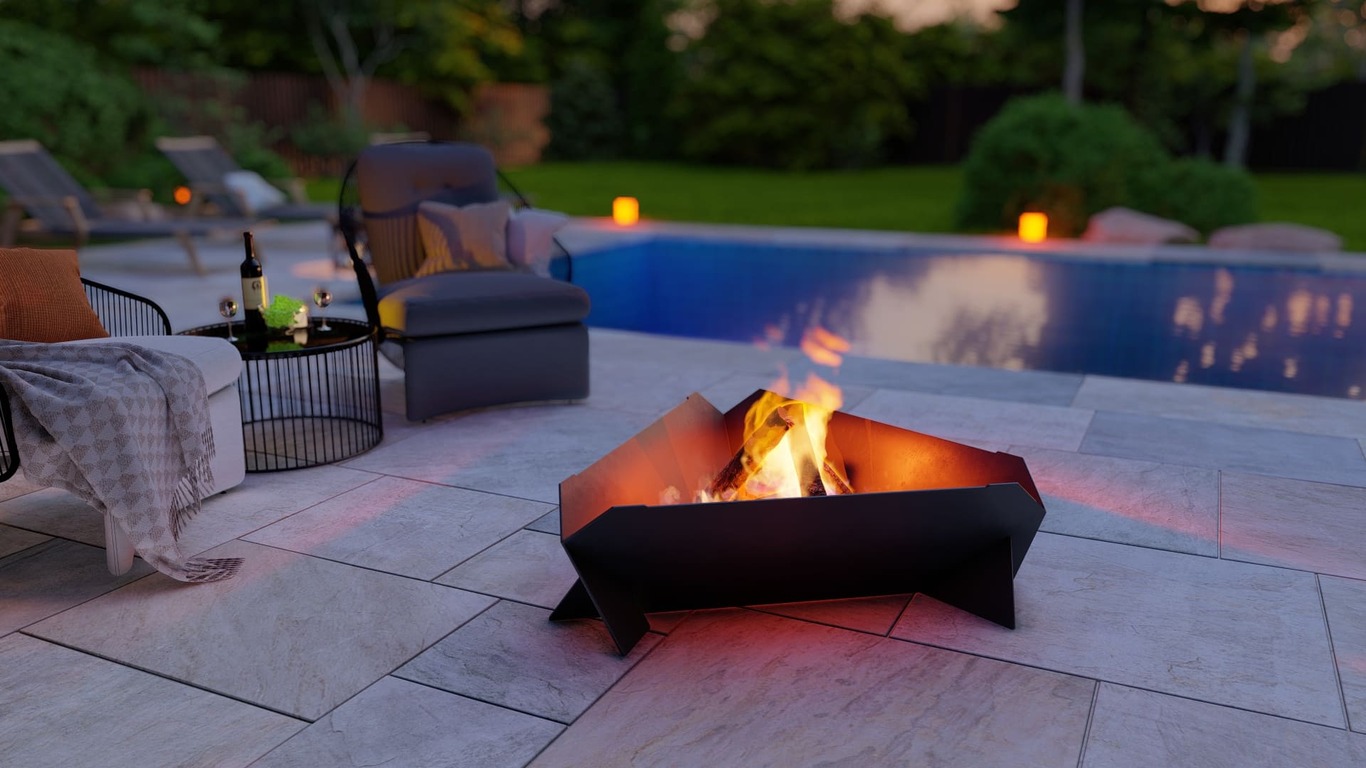 32-Inch Triangle Fire Pit Grill. DXF, SVG files for plasma, laser cutting. Фото 6