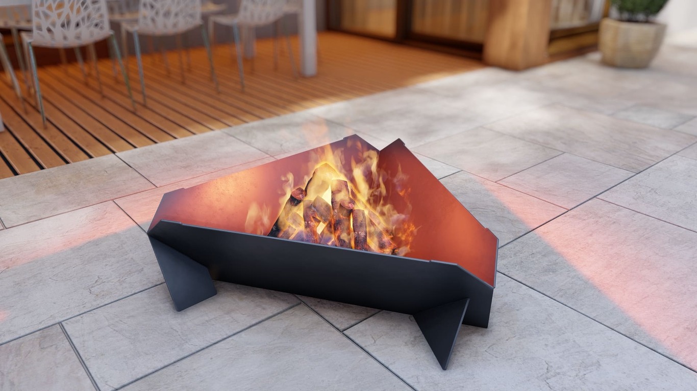 32-Inch Triangle Fire Pit Grill. DXF, SVG files for plasma, laser cutting. Фото 5