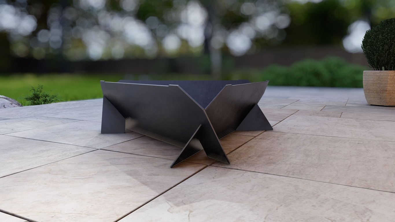 32-Inch Triangle Fire Pit Grill. DXF, SVG files for plasma, laser cutting. Фото 7