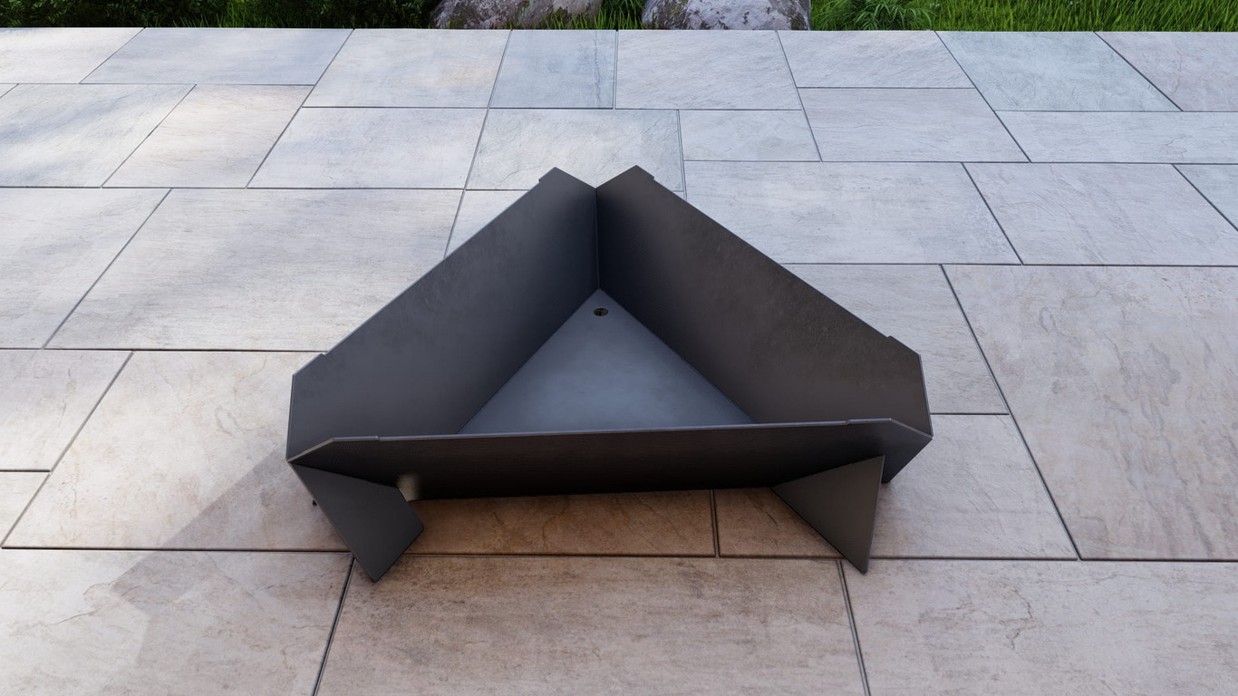 32-Inch Triangle Fire Pit Grill. DXF, SVG files for plasma, laser cutting. Фото 9