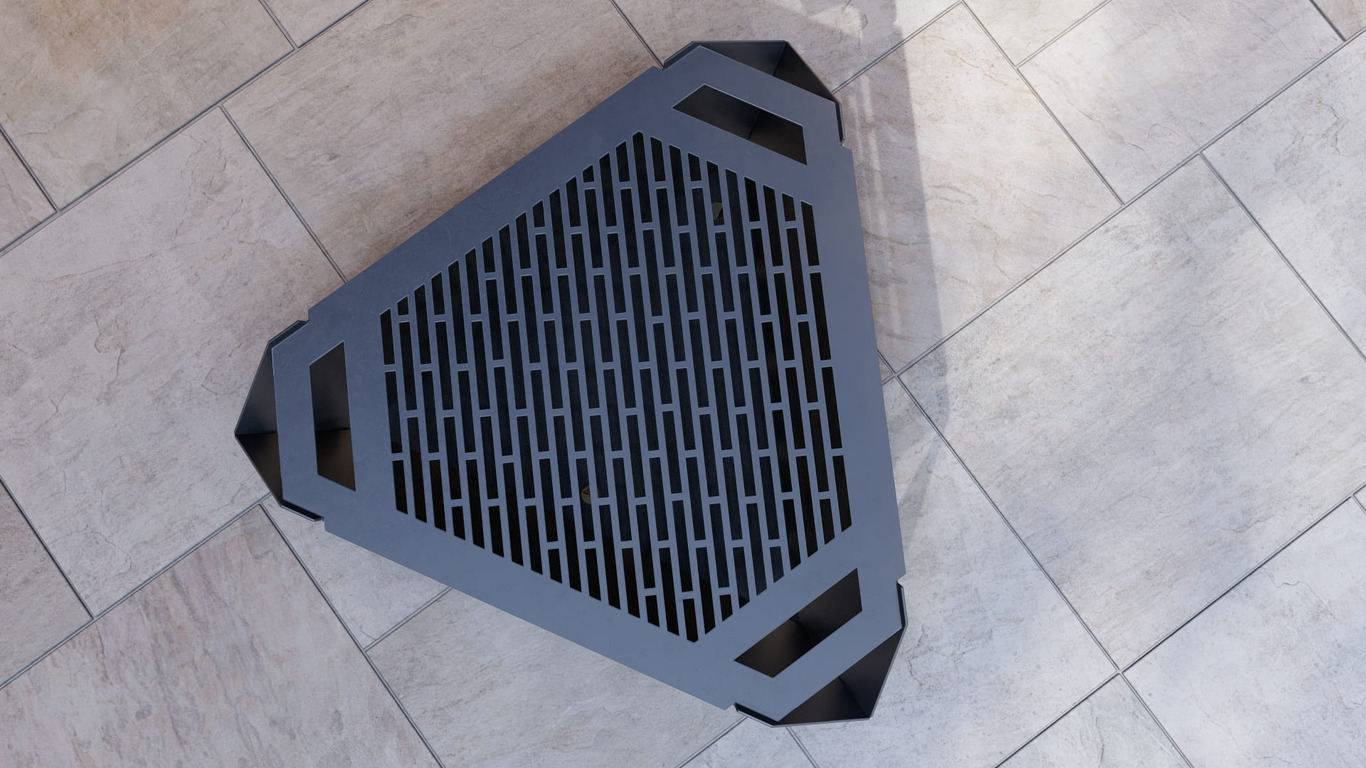 40-Inch Triangle Fire Pit Grill. DXF, SVG files for plasma, laser cutting. Фото 10