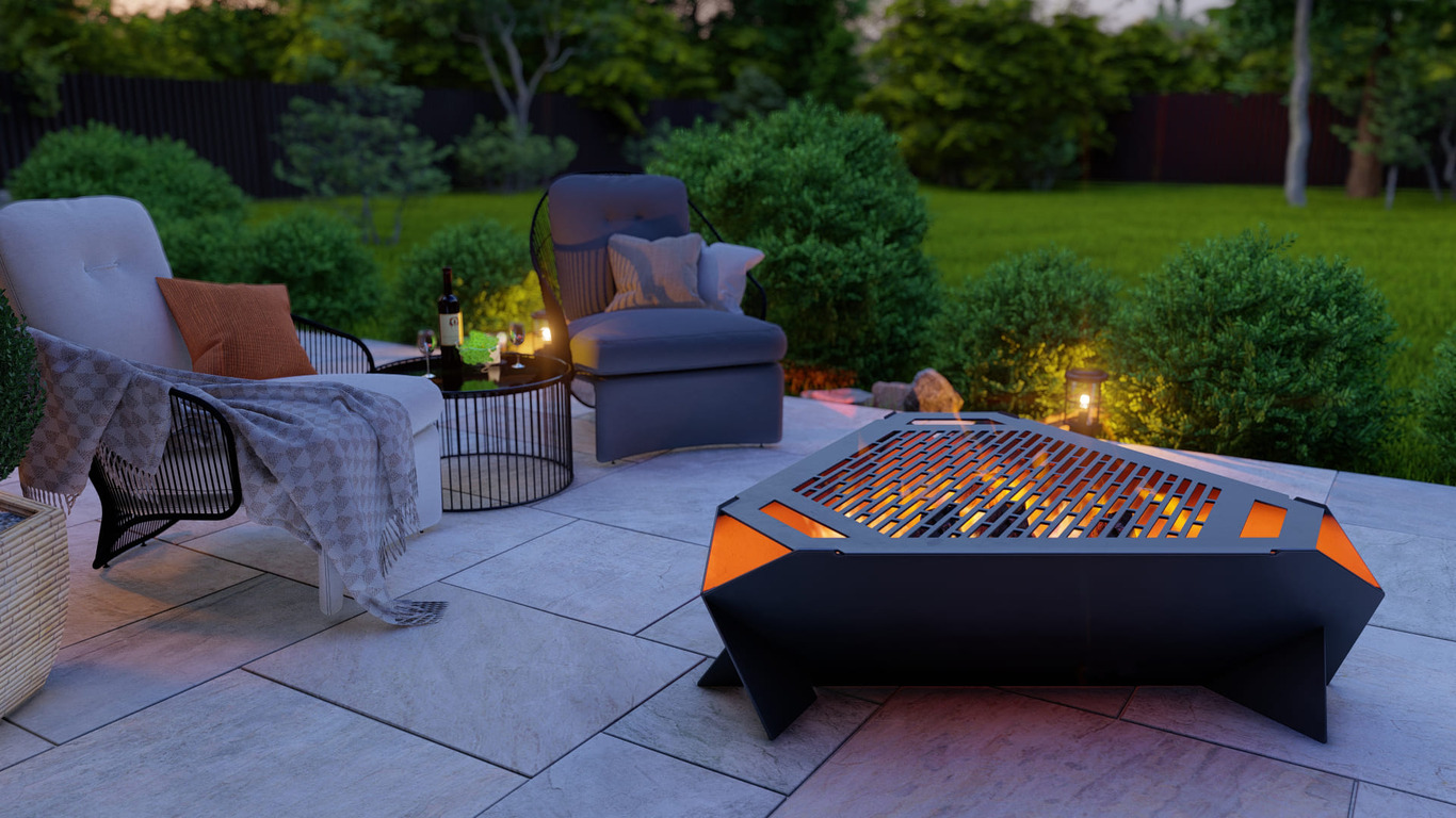 40-Inch Triangle Fire Pit Grill. DXF, SVG files for plasma, laser cutting. Фото 3