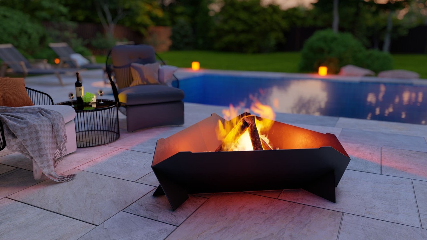 40-Inch Triangle Fire Pit Grill. DXF, SVG files for plasma, laser cutting. Фото 5