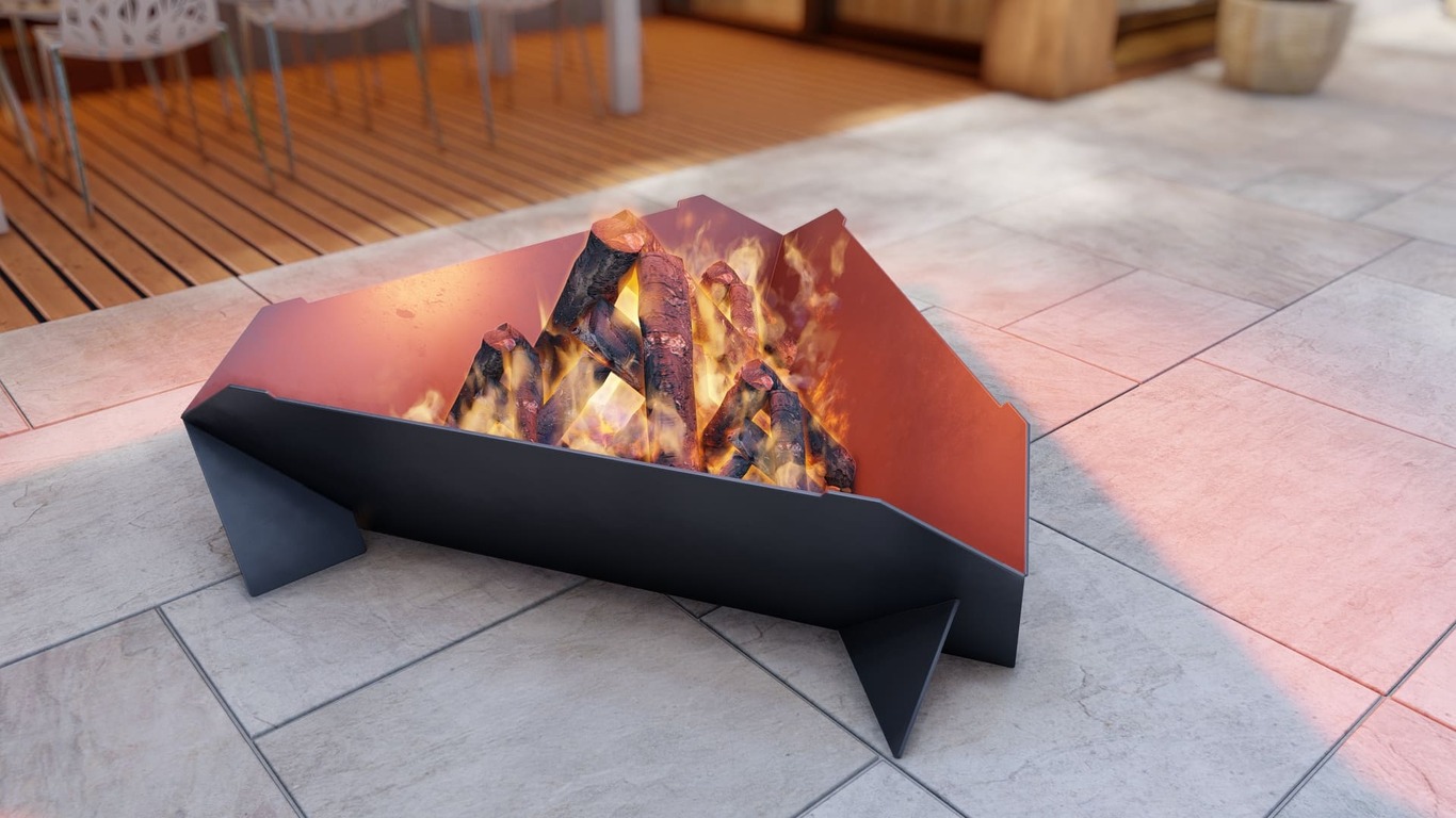 40-Inch Triangle Fire Pit Grill. DXF, SVG files for plasma, laser cutting. Фото 6