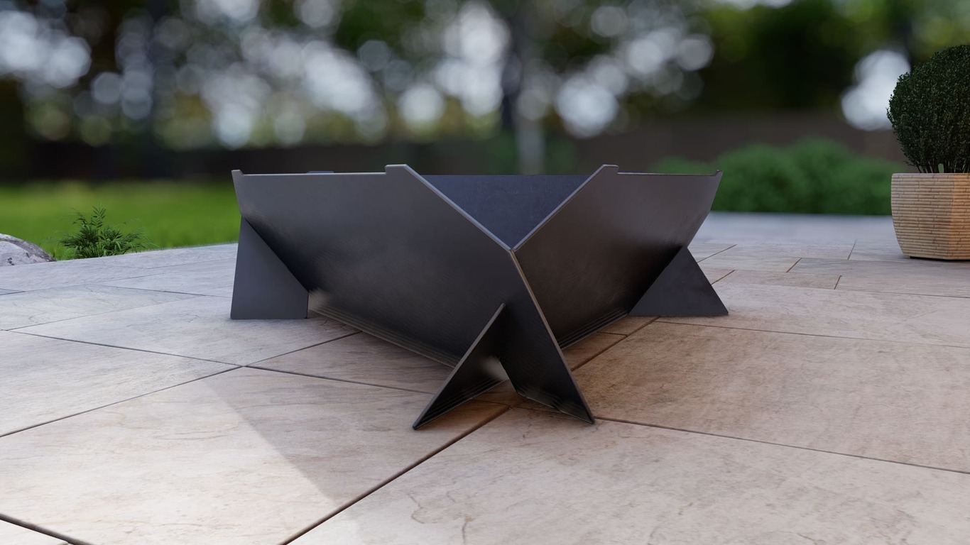 40-Inch Triangle Fire Pit Grill. DXF, SVG files for plasma, laser cutting. Фото 7