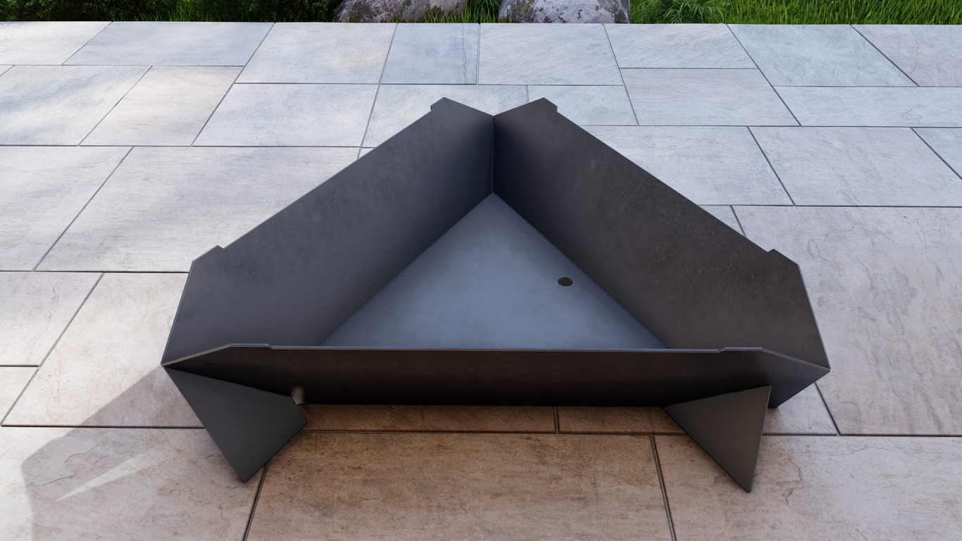 40-Inch Triangle Fire Pit Grill. DXF, SVG files for plasma, laser cutting. Фото 9