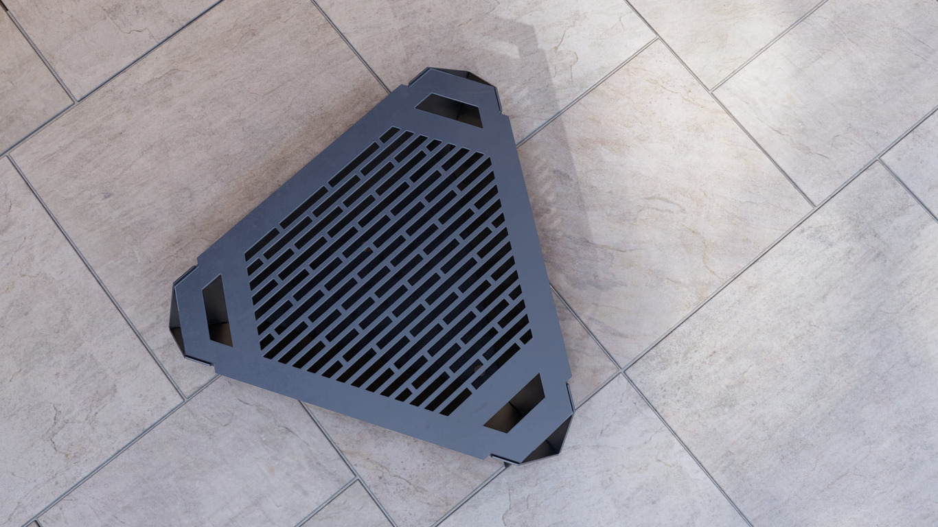 Triangle Fire Pit Grill Three Sizes. DXF, SVG files for plasma, laser cutting. Фото 14