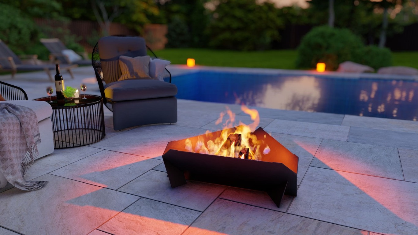 Triangle Fire Pit Grill Three Sizes. DXF, SVG files for plasma, laser cutting. Фото 8