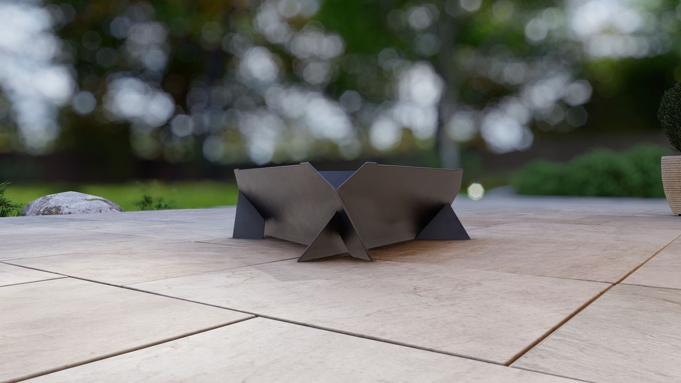 Triangle Fire Pit Grill Three Sizes. DXF, SVG files for plasma, laser cutting. Фото 10