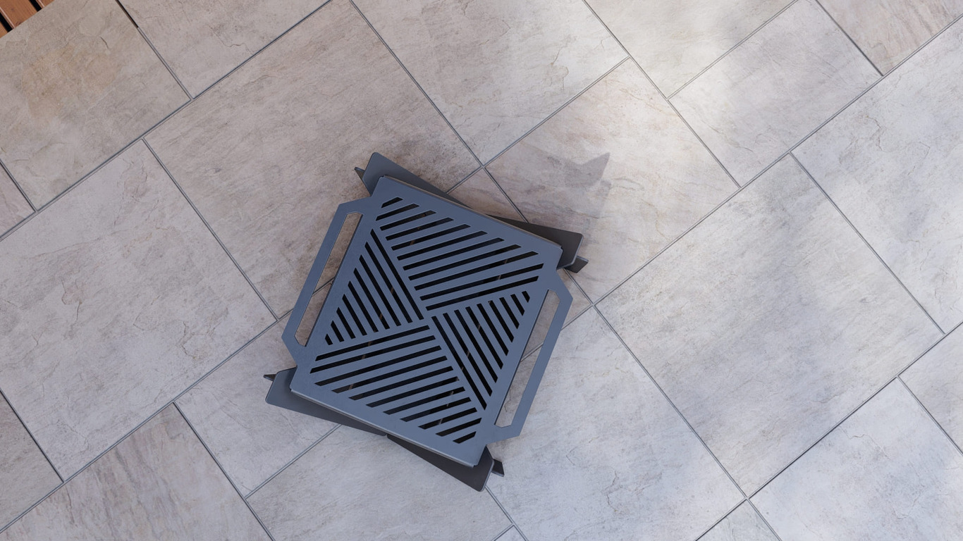 23-Inch Square Fire Pit Grill. DXF, SVG files for plasma, laser cutting. Фото 9
