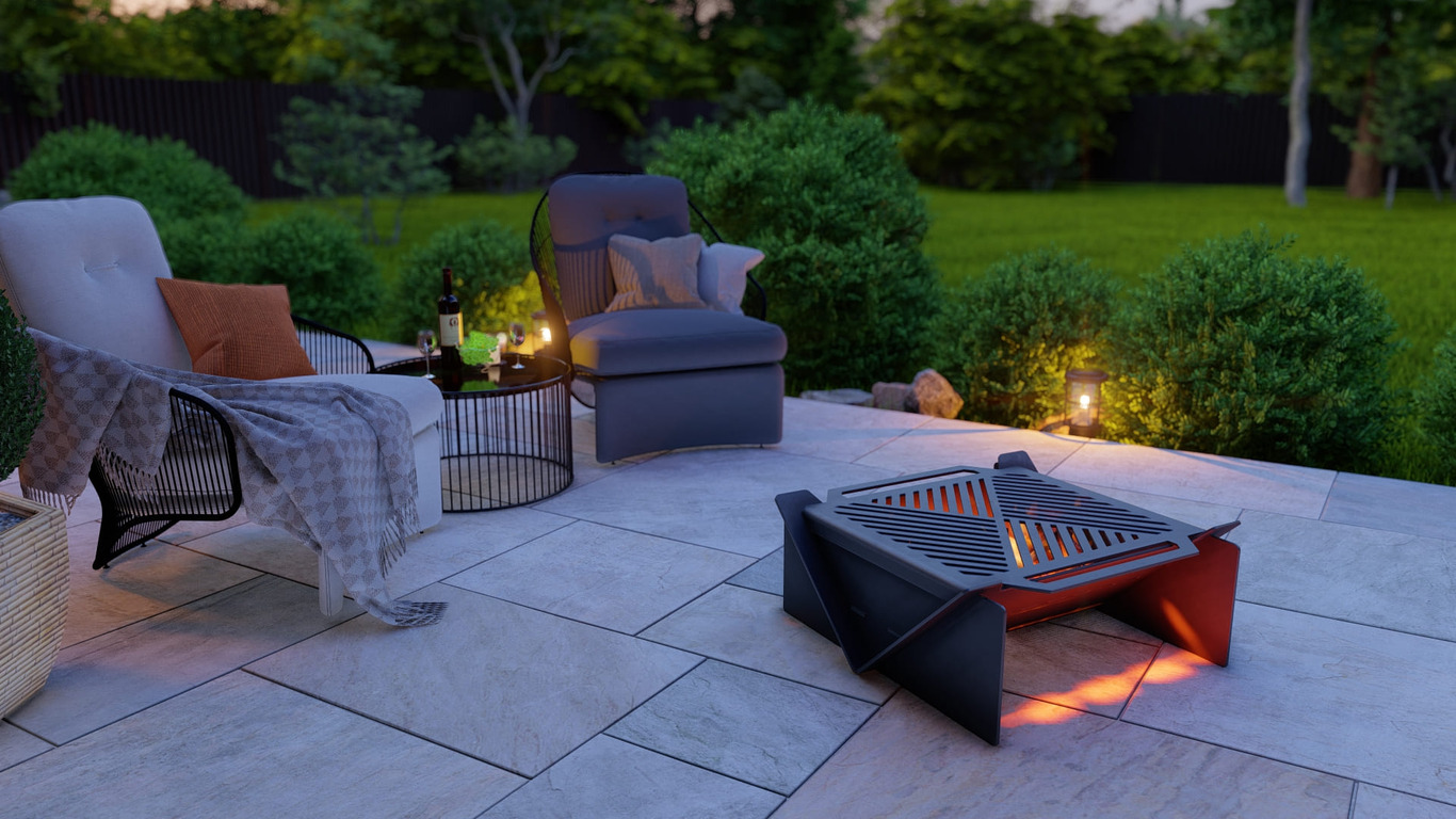 23-Inch Square Fire Pit Grill. DXF, SVG files for plasma, laser cutting. Фото 3