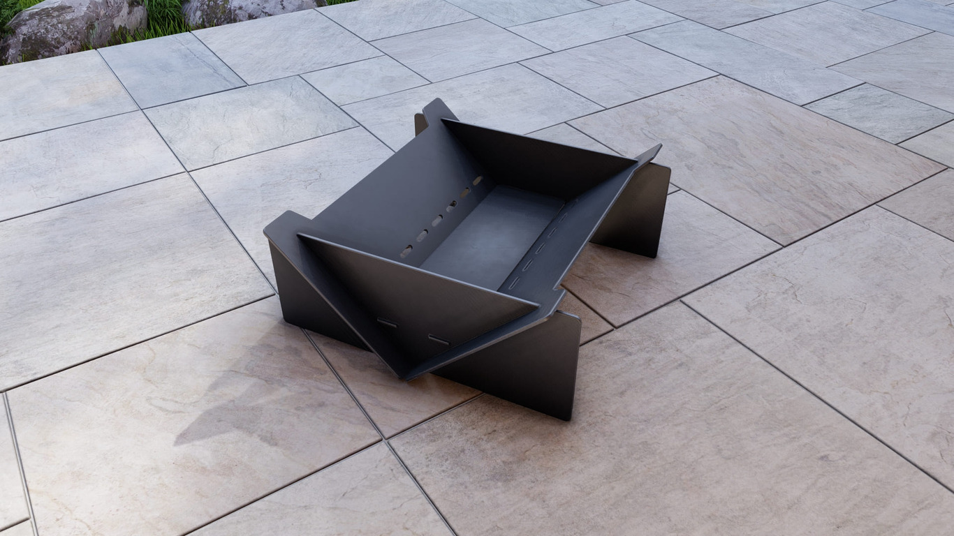 23-Inch Square Fire Pit Grill. DXF, SVG files for plasma, laser cutting. Фото 10