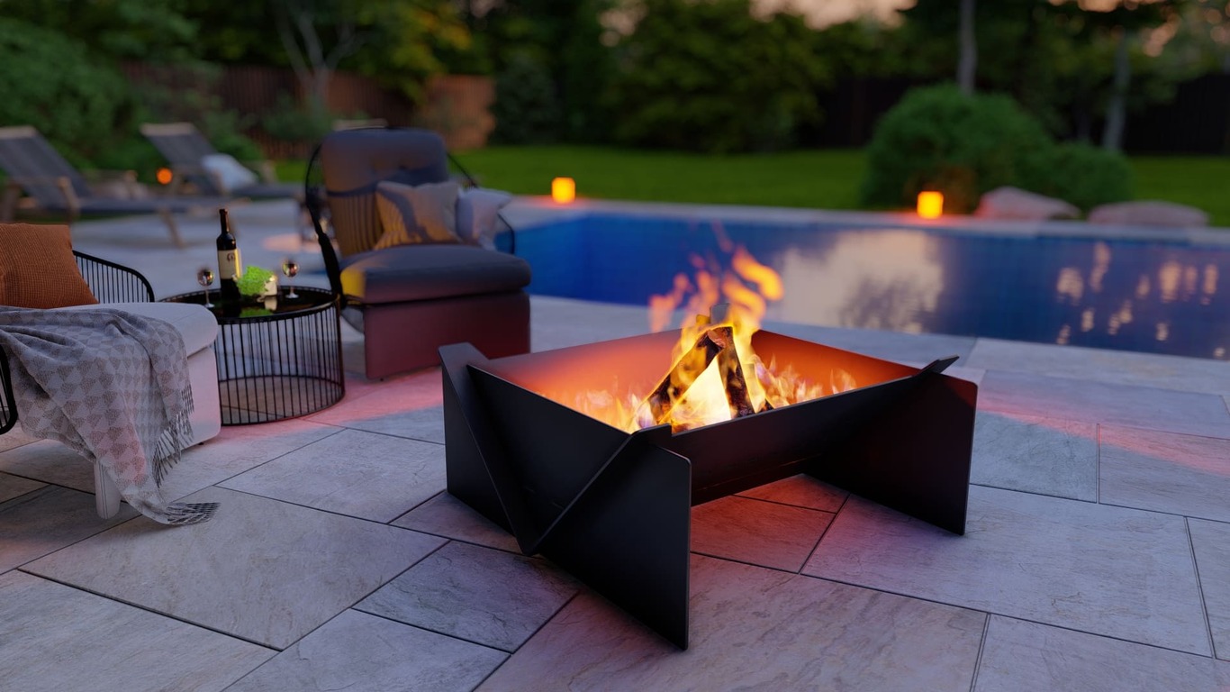 31-Inch Square Fire Pit Grill. DXF, SVG files for plasma, laser cutting. Фото 4
