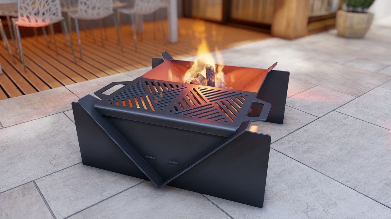 31-Inch Square Fire Pit Grill. DXF, SVG files for plasma, laser cutting. Фото 5