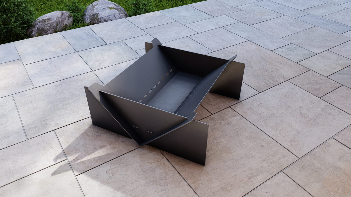 31-Inch Square Fire Pit Grill. DXF, SVG files for plasma, laser cutting. Фото 8