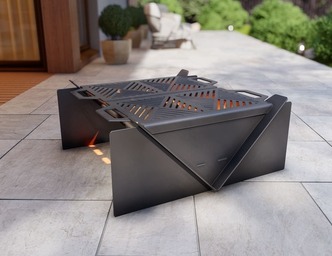 31-Inch Square Fire Pit Grill. DXF, SVG files for plasma, laser cutting