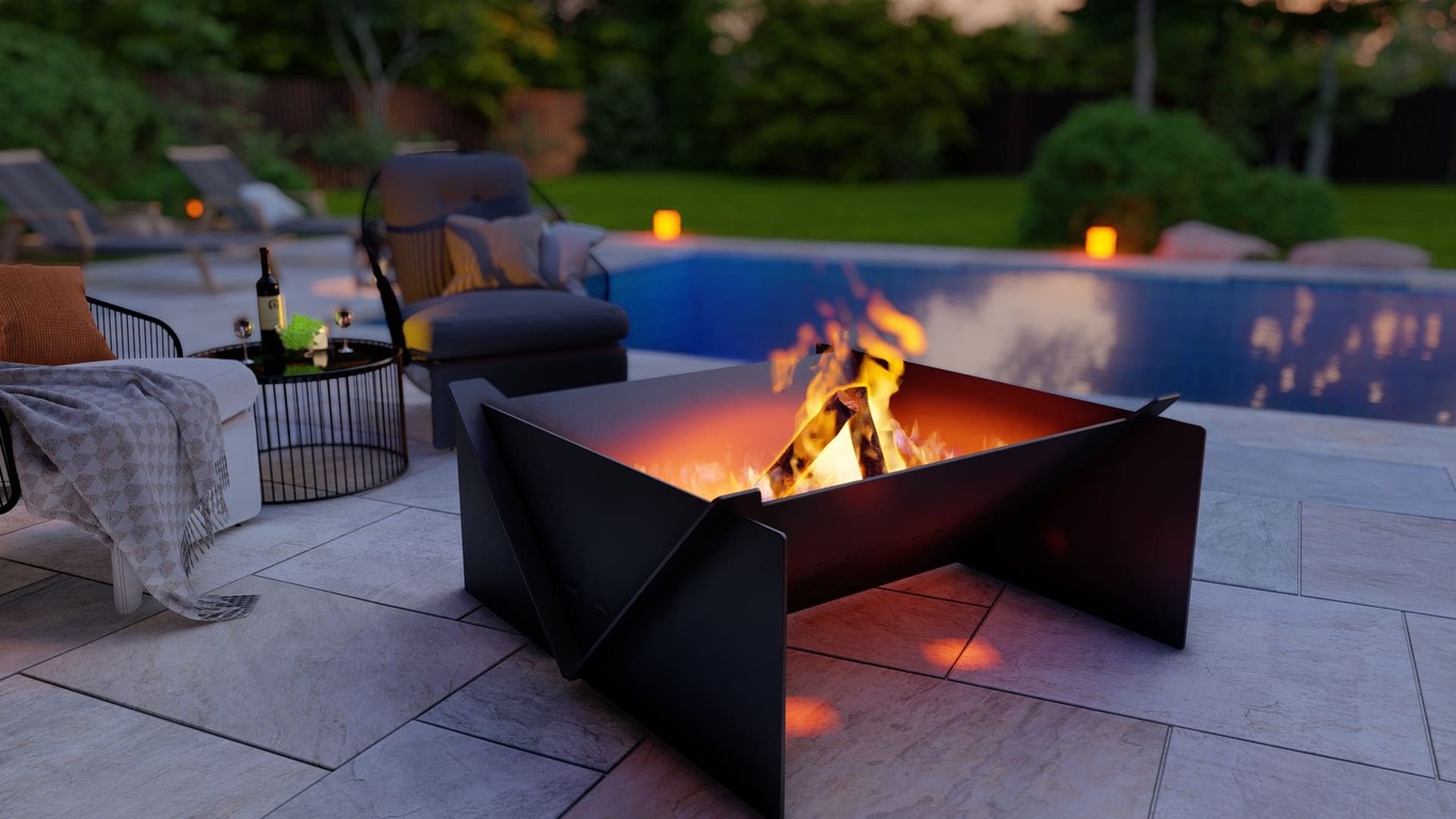 39-Inch Square Fire Pit Grill. DXF, SVG files for plasma, laser cutting. Фото 4