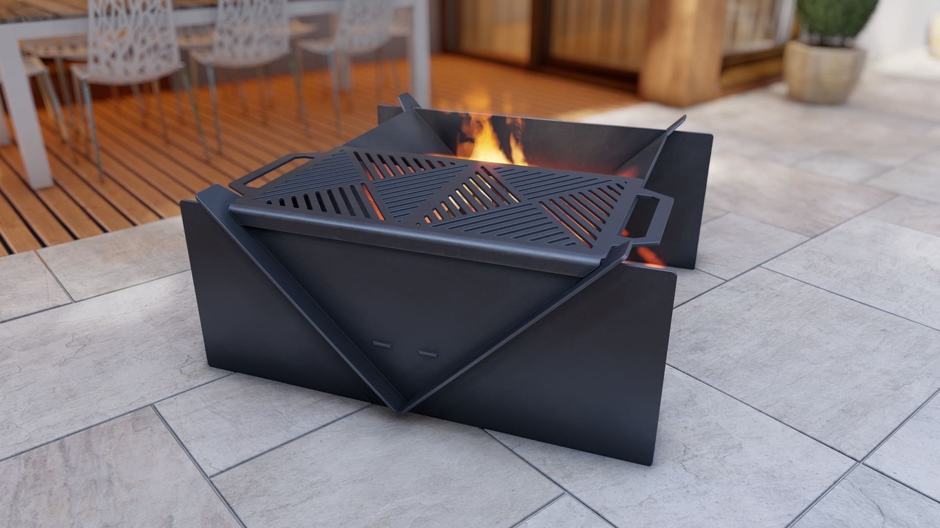 39-Inch Square Fire Pit Grill. DXF, SVG files for plasma, laser cutting. Фото 5