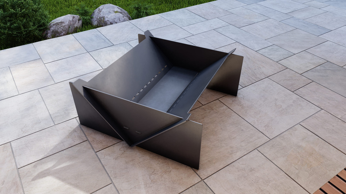 39-Inch Square Fire Pit Grill. DXF, SVG files for plasma, laser cutting. Фото 9