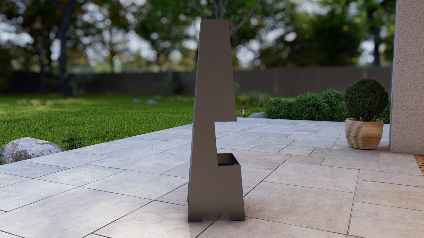 Outdoor Fireplace V2 47". DXF, SVG files for plasma, laser cutting. Chiminea Fire Pit. Фото 10