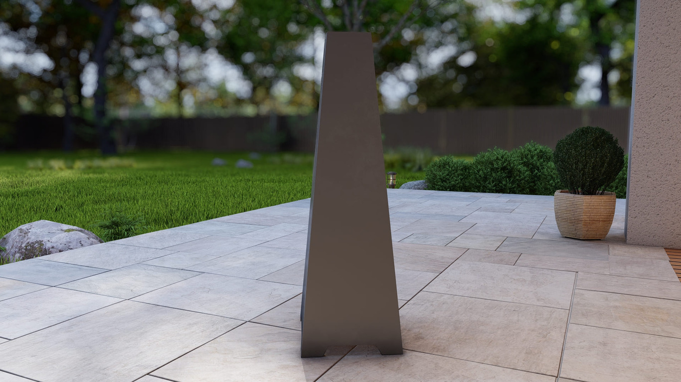 Patio Fireplace V3 47". DXF, SVG files for plasma, laser cutting. Chiminea Fire Pit. Фото 9