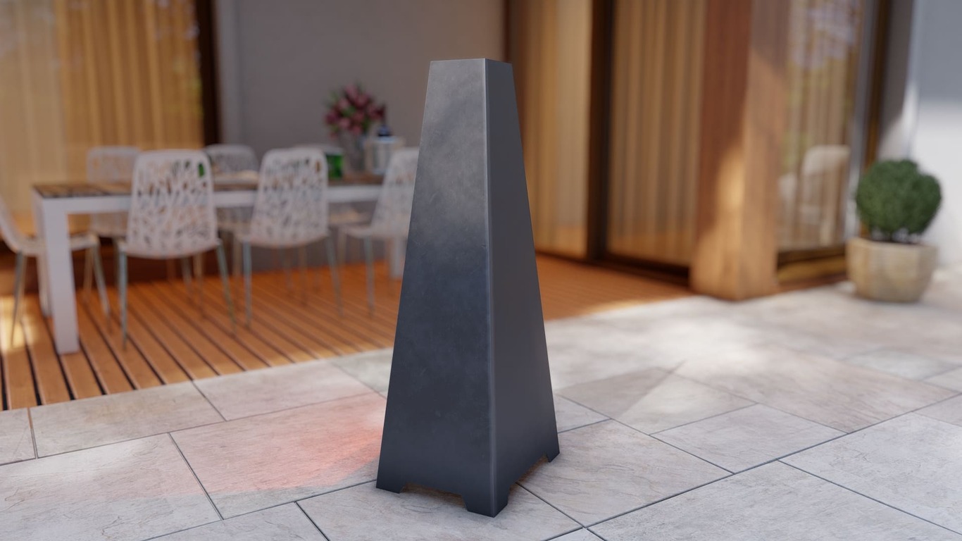 Patio Fireplace V3 47". DXF, SVG files for plasma, laser cutting. Chiminea Fire Pit. Фото 5
