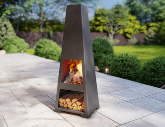 Șemineu de terasă V3 1600 mm. Fișiere DXF, SVG pentru tăiere cu plasmă și laser. Chiminea