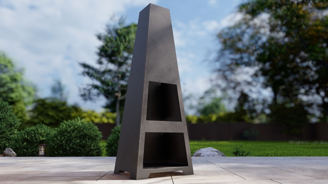 Șemineu de terasă V3 (două dimensiuni). Fișiere DXF, SVG pentru tăiere cu plasmă și laser. Chiminea. Фото 9