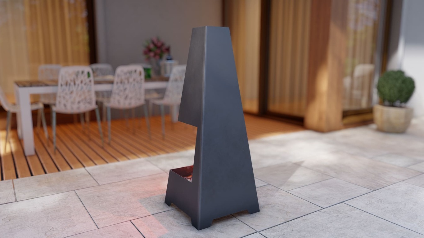 Backyard Fireplace V4 47". DXF, SVG files for plasma, laser cutting. Chiminea Fire Pit. Фото 4