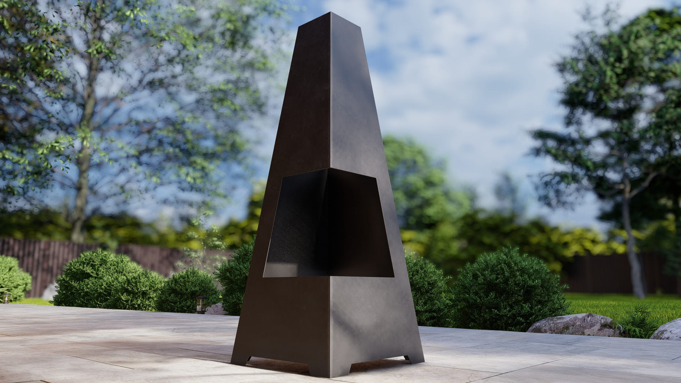 Kominek ogrodowy V4 1600 mm typ 2. Pliki DXF, SVG do cięcia plazmowego i laserowego. Kominek tarasowy. Фото 7
