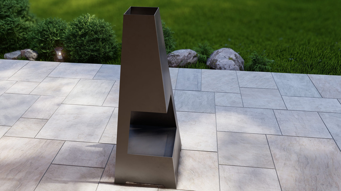 Kominek ogrodowy V4 1600 mm typ 2. Pliki DXF, SVG do cięcia plazmowego i laserowego. Kominek tarasowy. Фото 8