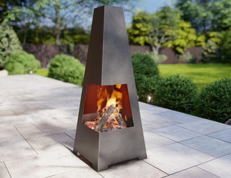 Șemineu de exterior V4 1600 mm tip 2. Fișiere DXF, SVG pentru tăiere cu plasmă și laser. Chiminea