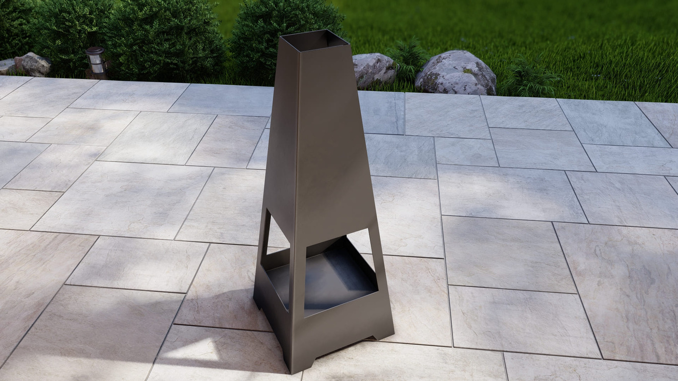 Outdoor Fireplace V5 Two Sizes. DXF, SVG files for plasma, laser cutting. Chiminea Fire Pit. Фото 9