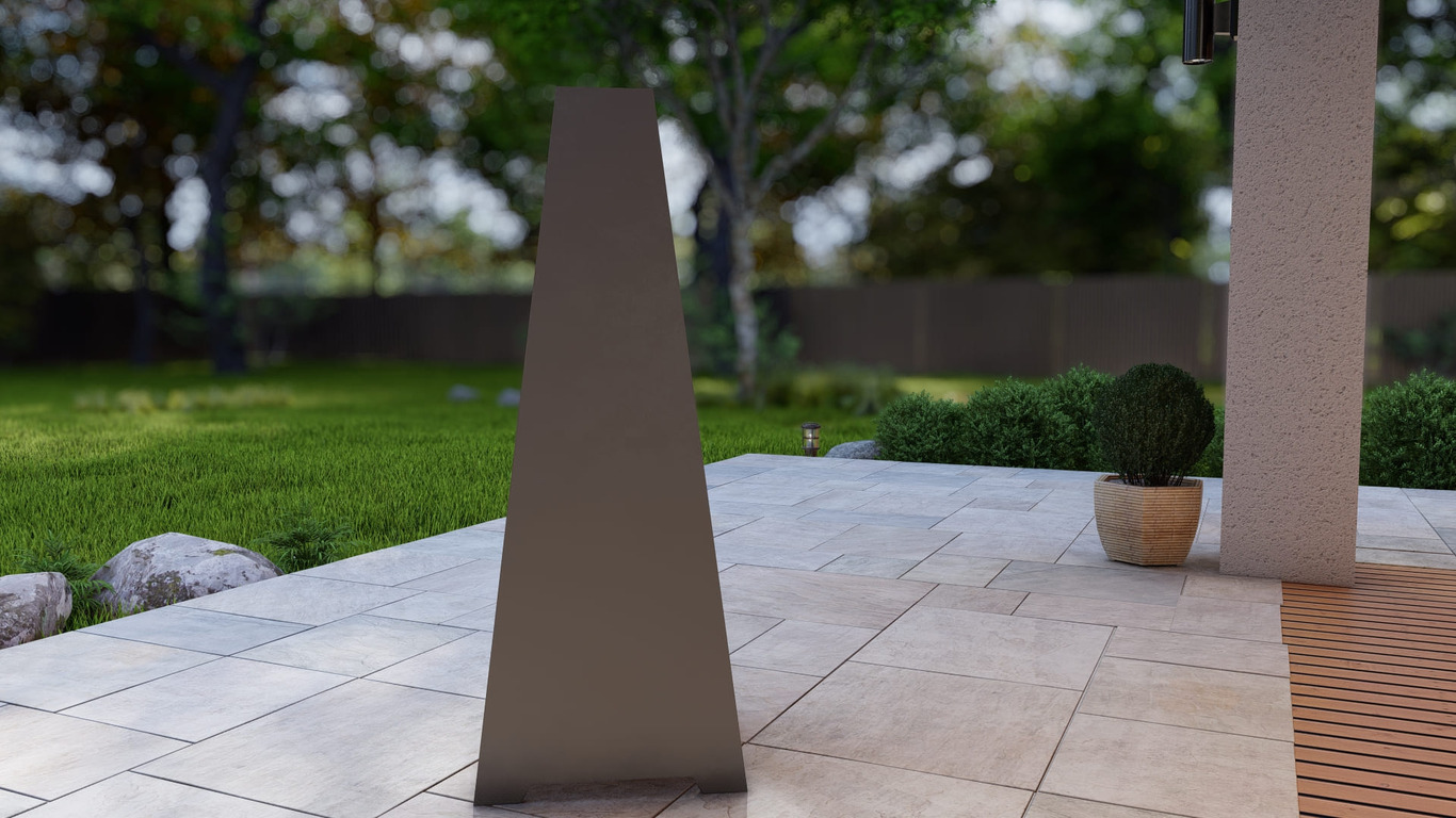 Chimenea de patio V6 1600 mm. Archivos SVG y DXF para corte plasma y láser. Brasero chimenea. Фото 10