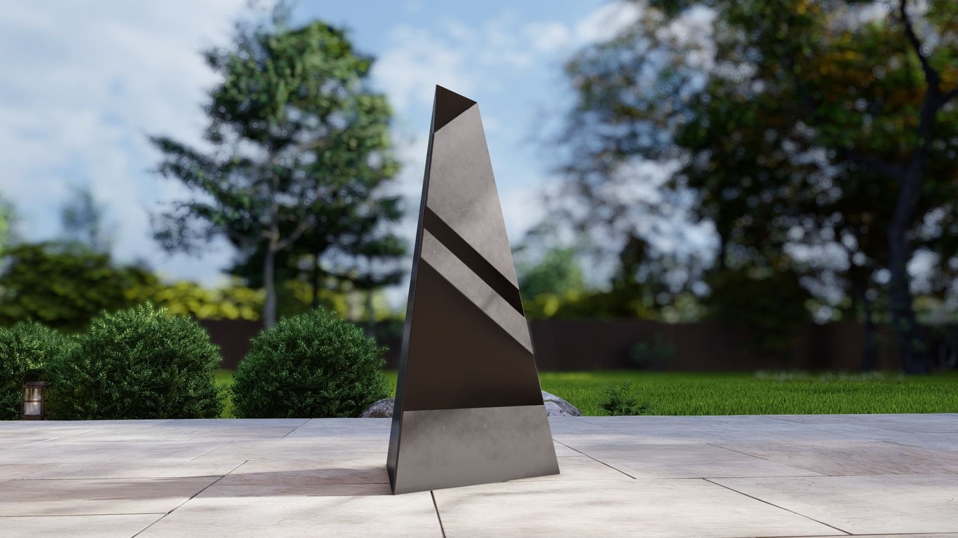 Garden Fireplace V8 47". DXF, SVG files for plasma, laser cutting. Pyramid Fire Pit. Фото 7